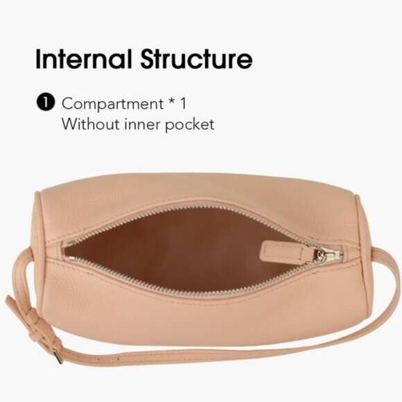 ⚡Women Pink Premium Full Grained Leather Crossbody Adjustable Strap Bag - Picture 6 of 7